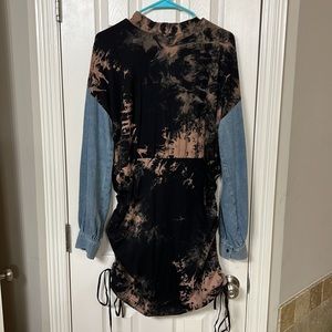 Fashion Nova Sending Mixed Signals Tie Dye Dress